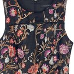 White House | Black Market WHBM SZ 0 Mini Sheath Dress Floral Embroidered Sleeveless Rear Zipper Lined Photo 1
