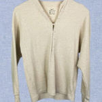 Nike Yoga Waffle V Neck Thermal Pullover Long Sleeve Size XS in Cream Photo 0