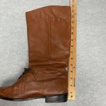 L.L.Bean Vintage Womens 7 M Tall Tan Brown Soft Leather Riding Lace Boots Canada Photo 11
