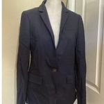 J.Crew  NWT Regent Blazer in Wool Flannel Navy Blue Popped Collar 2 $248 Photo 0