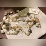 Kendra Scott Womens Ruth Mother of Pearl Ivory Crystal Gems Necklace NWT Photo 5