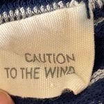 Caution to the Wind  Blue And White Stripe Jumpsuit Photo 4