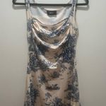 Cider  Blue and White Toile De Jouy Mini Dress Size Small Photo 1