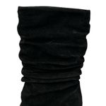 Womens Markon Danielle Black Leather Seude Slouchy Scrunched Round Toe Boots 6.5 Photo 2