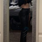 ZARA High-Waisted Faux Leather Leggings Photo 5