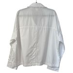 PINK - Victoria's Secret Victoria’s Secret Pink by Frankies Bikinis Lace Trim Crop Button Down Shirt Photo 6