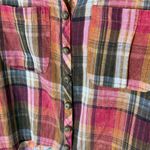 Aratta Silent Journey Women’s Sz Small Midi Shirt Dress Plaid Floral Photo 4