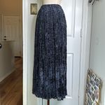 Vintage 90s crushed velvet burnout maxi skirt Blue Size M Photo 9