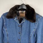 Liz Claiborne Y2K Flannel Lined Denim Shaket Photo 4