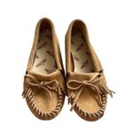 Minnetonka moccasin size 6 tan shoe women's brown Photo 0