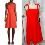Saks 5th Avenue Saks Fifth Avenue Linen fit flare red dress size large vacation summer‎ beach Photo 1