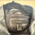 Forever 21 Black Faux Leather Jacket Photo 2