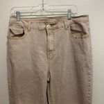 Diane Gilman DG2 Womens Beige Tan Denim Jeans Size 12T 34x32 Straight Leg Photo 1