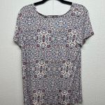 Caslon 100% Linen Floral Coastalgirl Beach Feminine Cottagecore Bohemian Top M Photo 4