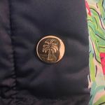 Lilly Pulitzer New Lauren Down Puffer Vest Navy Floral Lining Large $188 RARE Photo 5