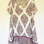 Show Me Your Mumu  Cream Floral V Neck Mini Dress Small Photo 0