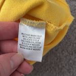 Rafaella Bright Yellow Short Sleeve T-Shirt With Metal Detail | Size XL Photo 6