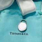 Tiffany & Co. Authentic Retired Sterling Silver Round Padlock Pendant Photo 2