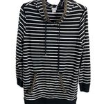 Chico's Chico’s Zynergy 2 modal blend 12/14 L striped gold chain hoodie casual travel Photo 0