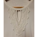 Daniel Rainn  Quin Keyhole Crochet Lace Blouse Boho Beachy‎ Coastal Plus Size XXL Photo 2