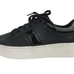 Geox  Respira Skyely A Black Patent Leather Lace Low Top Trainer Sneakers Shoes 8 Photo 0