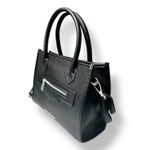 French Connection NEW Black Vegan Leather Fritz Square Satchel Handbag Purse Photo 4