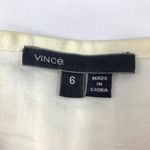 Vince  Grid‎ Weave Skirt Women's 6 White Photo 5