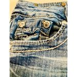 Miss Me Skinny jeans cutoff raw edge denim shorts size 26 Photo 5