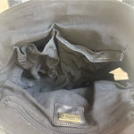 Talbots Brown & Black Leather Woven Shoulder Bag Satchel Hobo Bag Made in Italy Photo 3