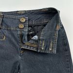 Bisou Bisou  Michele Bohbot Flare Blue Jeans Contrast Stitching Size 4 Y2K Photo 5