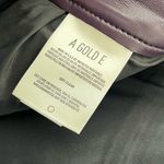 AGOLDE 90s Pinched Waist Leather Straight Leg Pants Plum Purple Size 26 Photo 7