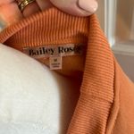 Bailey Rose Medium Embroidered “Malibu Athletics” Peach Crewneck Pullover NWOT Orange Photo 9