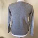 Boden Cotton Wool Thick Crewneck Sweater with Button Cuffs Gray Photo 4