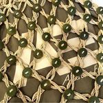 American Eagle  Woven Purse Handbag Women's‎ 16" x 20" Tan Boho Western Hippie Photo 1