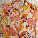 C&C California  Womens Floral Button Down Short Sleeve‎ Shirt Large NEW Photo 2