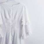 Saints + Secrets Swiss Dot Ruffle Belle Sleeve Mini Dress Photo 6