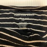 American Eagle  Soft & Sexy Rib Black White Striped Tube Top Size XS NWT Photo 2
