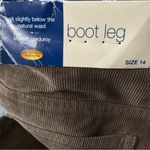 Talbots  Women Boot Leg Stretch Corduroy Pants Tan Brown Size 14 Photo 8