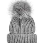 Topshop NWT  Faux Fur Pompom Beanie Photo 1