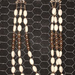 Icing  Cream & Gold Colored Necklace Photo 0