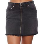 Free People  We The Free Zip it Up Mini Skirt in Black Size 24 Photo 1
