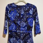 Title Nine  Dream Purple Dress Half Sleeve Floral Paisley Size Small Active Photo 9