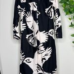 Anthropologie π Maeve The Soren Long-Sleeve Shirt Dress Bird Print size XS NWT Photo 2