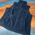 Columbia Black Fleece Vest size 1X full zip hand pockets outdoor Photo 0