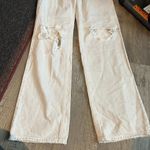 PacSun  90s Boyfriend Off White Ripped Jeans Size 27 Photo 1