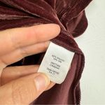 Madewell  Burnt Orange Crushed Velvet Blouse Womens S Short Sleeve Fall Boho Top Photo 4