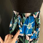 Loft 💜  Petite Midi Skirt in Tropical Flowers Print with Pockets Photo 1