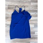 Amanda Uprichard  Royal Blue Racerback Ruffle Dress Size S Photo 4