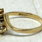 Ruby 10K diamond and ring, Approx size 8 Photo 7