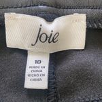 Joie  Straight Faux Leather Pants Zip Fly Black Size 10 Photo 7